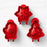3Pcs / Set Christmas Tree Snowflake Mitten Shape Plastic Cookie Mold Kitchen Baking Tool (BPA Free, No FDA) - 6