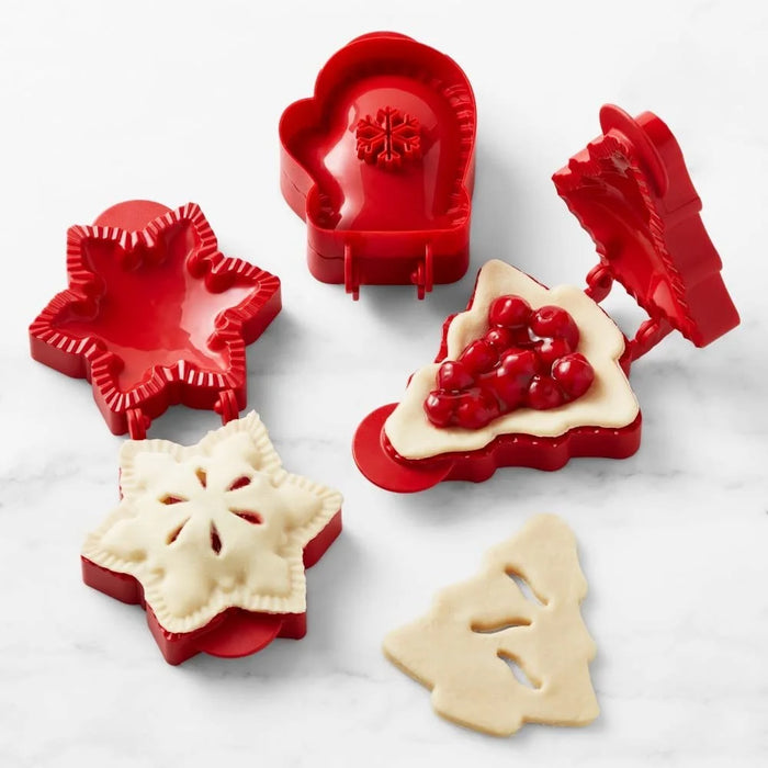 3Pcs / Set Christmas Tree Snowflake Mitten Shape Plastic Cookie Mold Kitchen Baking Tool (BPA Free, No FDA) - 7