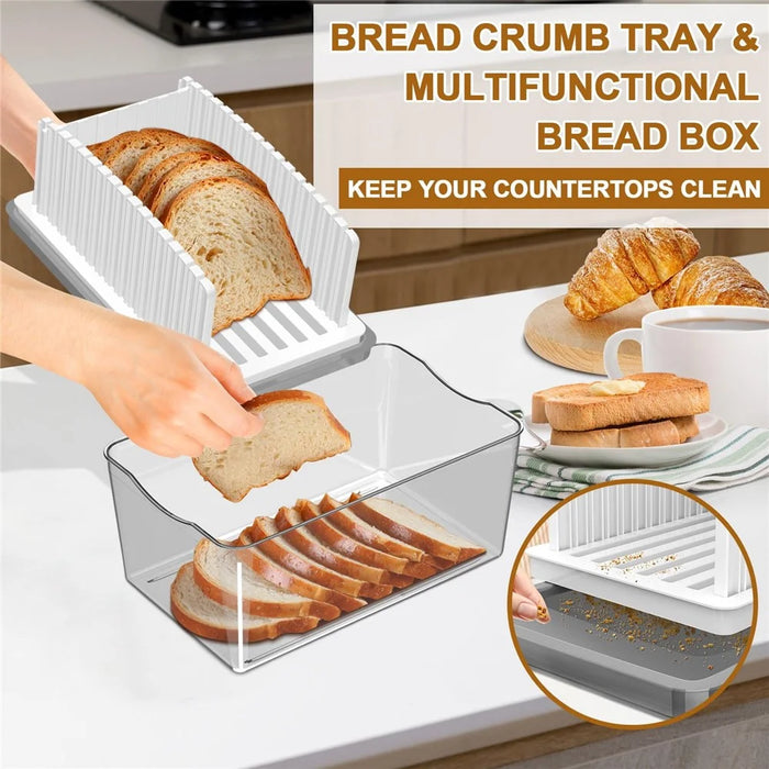 Bread Slicer DIY Adjustable Toast Loaf Slicing Machine Bread Cutting Guide Tool (BPA Free, No FDA) - 4