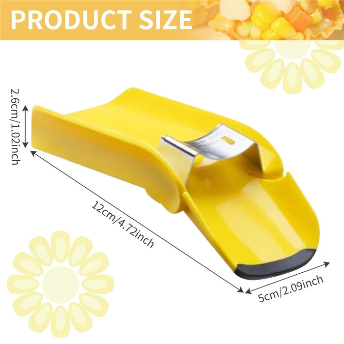 Stainless Steel Blade Corn Cob Stripper Quick Corn Kernel Separator Kitchen Gadget (BPA Free, No FDA) - 6