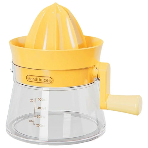 Manual Juicer Rotating Hand Crank Citrus Juicer Fruit Squeezer for Orange Lemon Watermelon (BPA Free, No FDA) - Orange - 1