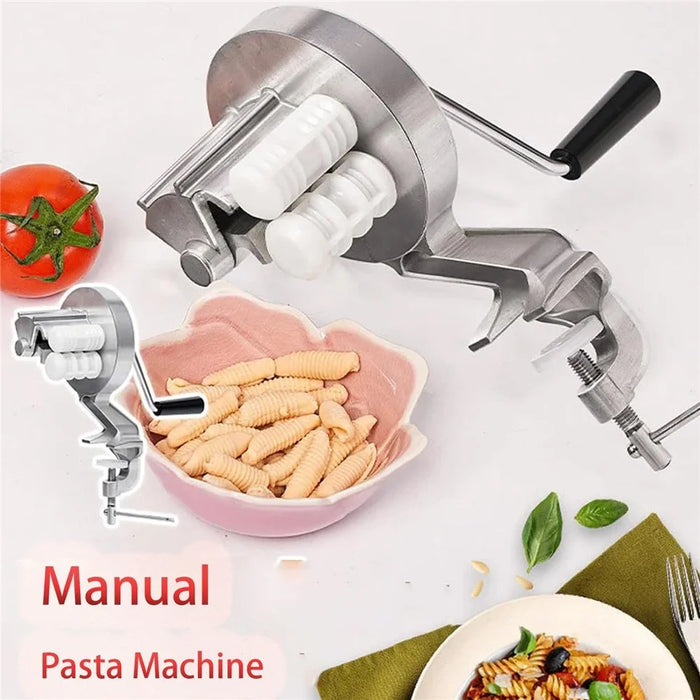 Kitchen Manual Pasta Machine Hand Crank Noodle Macaroni Pasta Making Machine ( BPA Free, No FDA ) - 5