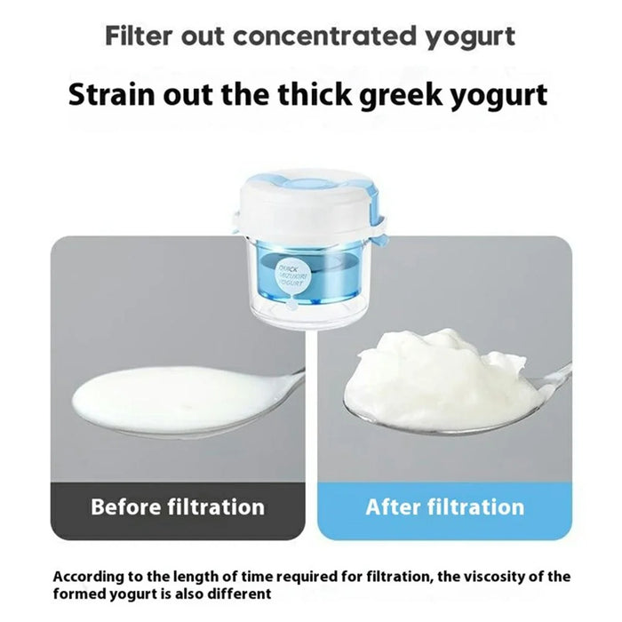 Homemade Greek Yogurt Filter with Lid Ultra Fine Mesh Strainer for Soy Milk ( BPA Free , No FDA ) - 2