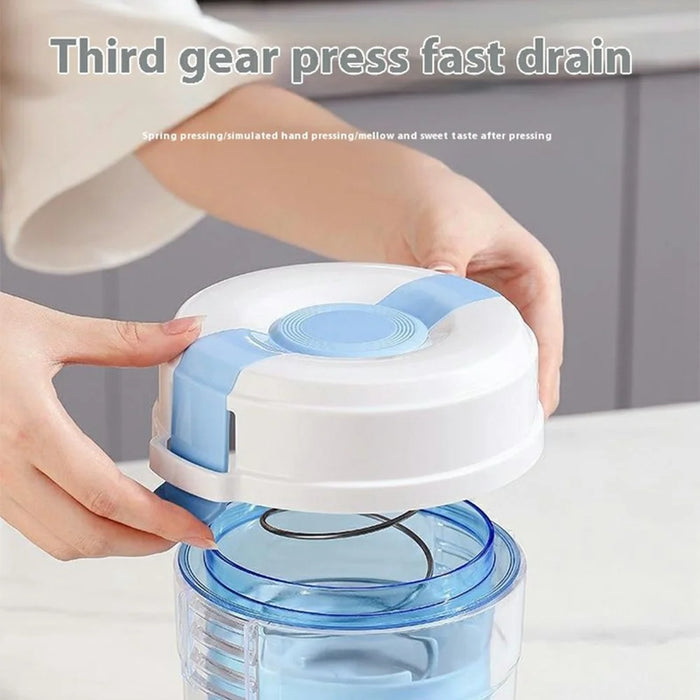 Homemade Greek Yogurt Filter with Lid Ultra Fine Mesh Strainer for Soy Milk ( BPA Free , No FDA ) - 3