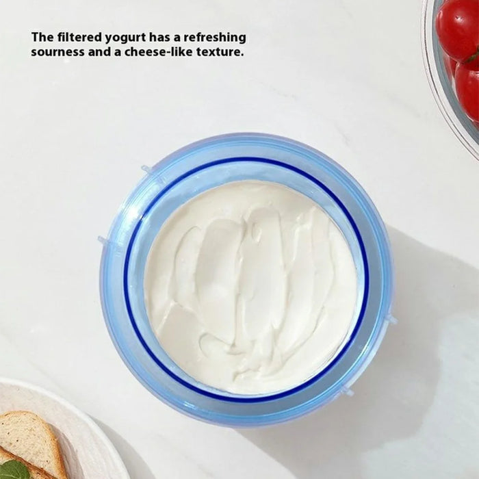 Homemade Greek Yogurt Filter with Lid Ultra Fine Mesh Strainer for Soy Milk ( BPA Free , No FDA ) - 7