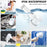 Electric Scrubber Cordless Power Cleaning Brush with 5 Replaceable Brush Heads - White - 3