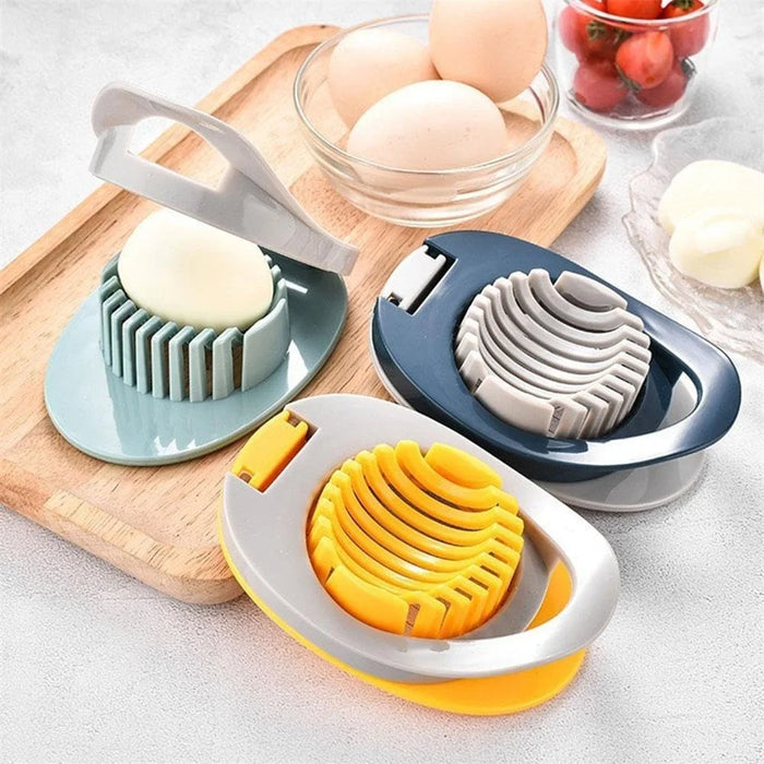 Egg Slicer 304 Stainless Steel Cutting Wires Egg Cutter Salted Duck Egg Divider Kitchen Tool - Green - 4