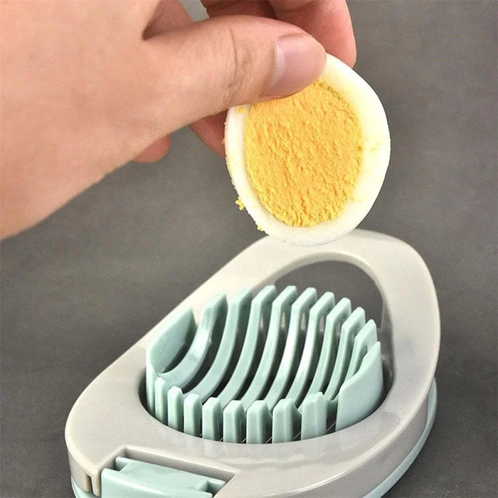 Egg Slicer 304 Stainless Steel Cutting Wires Egg Cutter Salted Duck Egg Divider Kitchen Tool - Green - 5