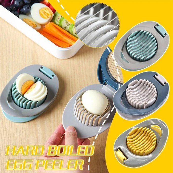 Egg Slicer 304 Stainless Steel Cutting Wires Egg Cutter Salted Duck Egg Divider Kitchen Tool - Green - 6