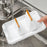 Pot Lid Rack Kitchen Organizer Utensil Holder PET Silicone Countertop Storage Cutting Board Stand - White - 5