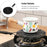 19cm Heat Diffuser Flame Diffuser Stove Cover Enamel Coated Iron Plate Simmer Pad - 2