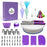 60PCS Cake Decorating Turntable Set Piping Tips Nozzles Silicone Bags Baking DIY Kit (No FDA Certificate) - 1