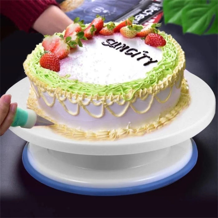 60PCS Cake Decorating Turntable Set Piping Tips Nozzles Silicone Bags Baking DIY Kit (No FDA Certificate) - 3