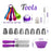60PCS Cake Decorating Turntable Set Piping Tips Nozzles Silicone Bags Baking DIY Kit (No FDA Certificate) - 4
