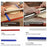 6Pcs / Set 2 / 4 / 6mm Silicone Measuring Dough Thickness Strips Rolling Pin Spacers Sticks for Baking ( BPA Free, No FDA ) - 4