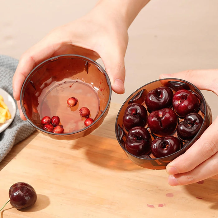 Cherry Pitter 7 Hole Seed Remover Olive Pitters Tool Pit Remover Portable Fruit Corer for Kitchen (BPA Free, No FDA) - Red - 4