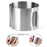 10cm Height, 6-12 Inch Cake Ring with Scale Stainless Steel Adjustable Cake Ring Mould Round Cake Mousse Mold (No FDA Certificate) - 2