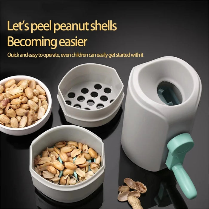Peanut Sheller Home Use Manual Peeler Tool Raw / Roasted Peanuts Shelling Device (BPA Free, No FDA) - 3