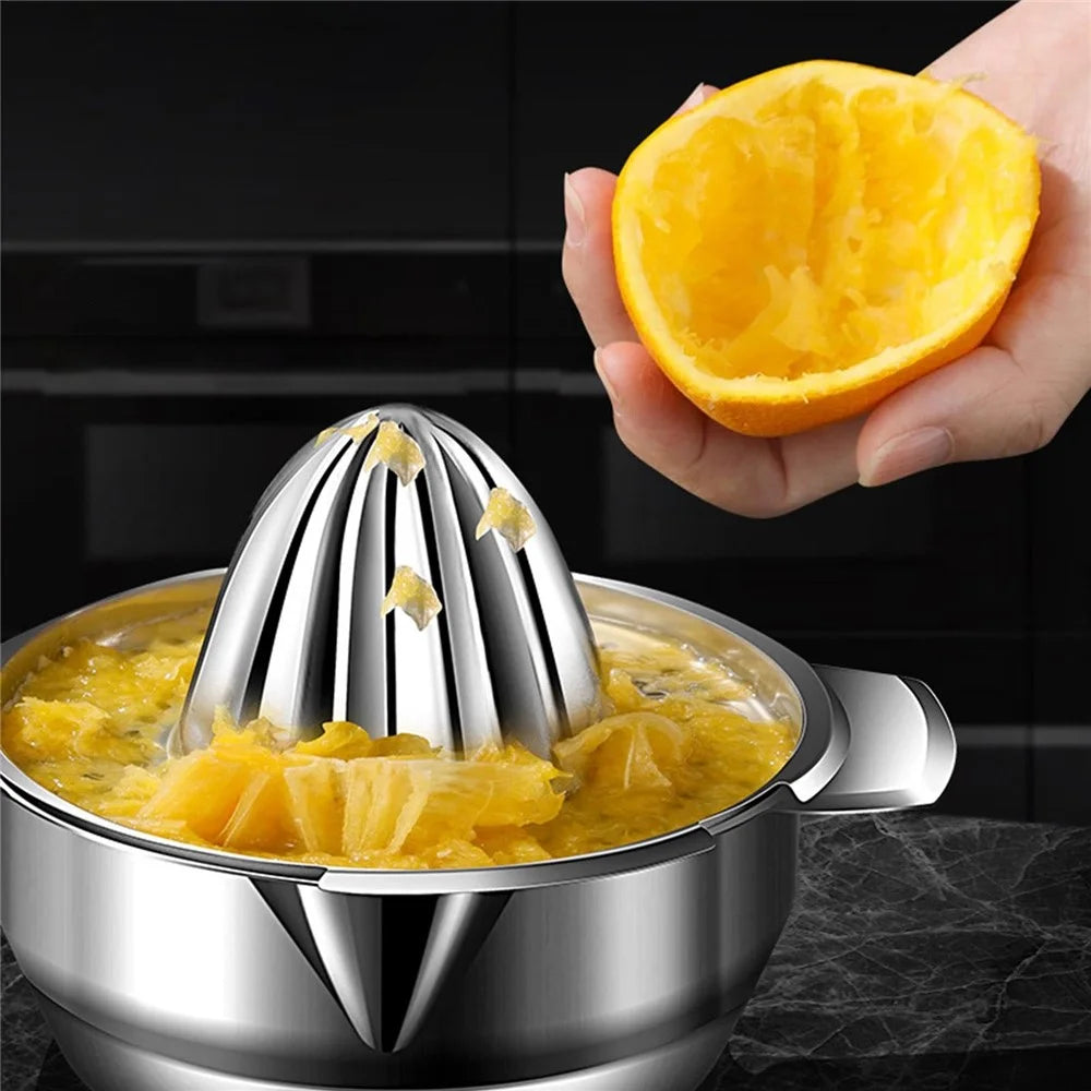 304 Stainless Steel Citrus Juicer Manual Orange Lemon Squeezer Small Fruit Presser (No FDA) - 5