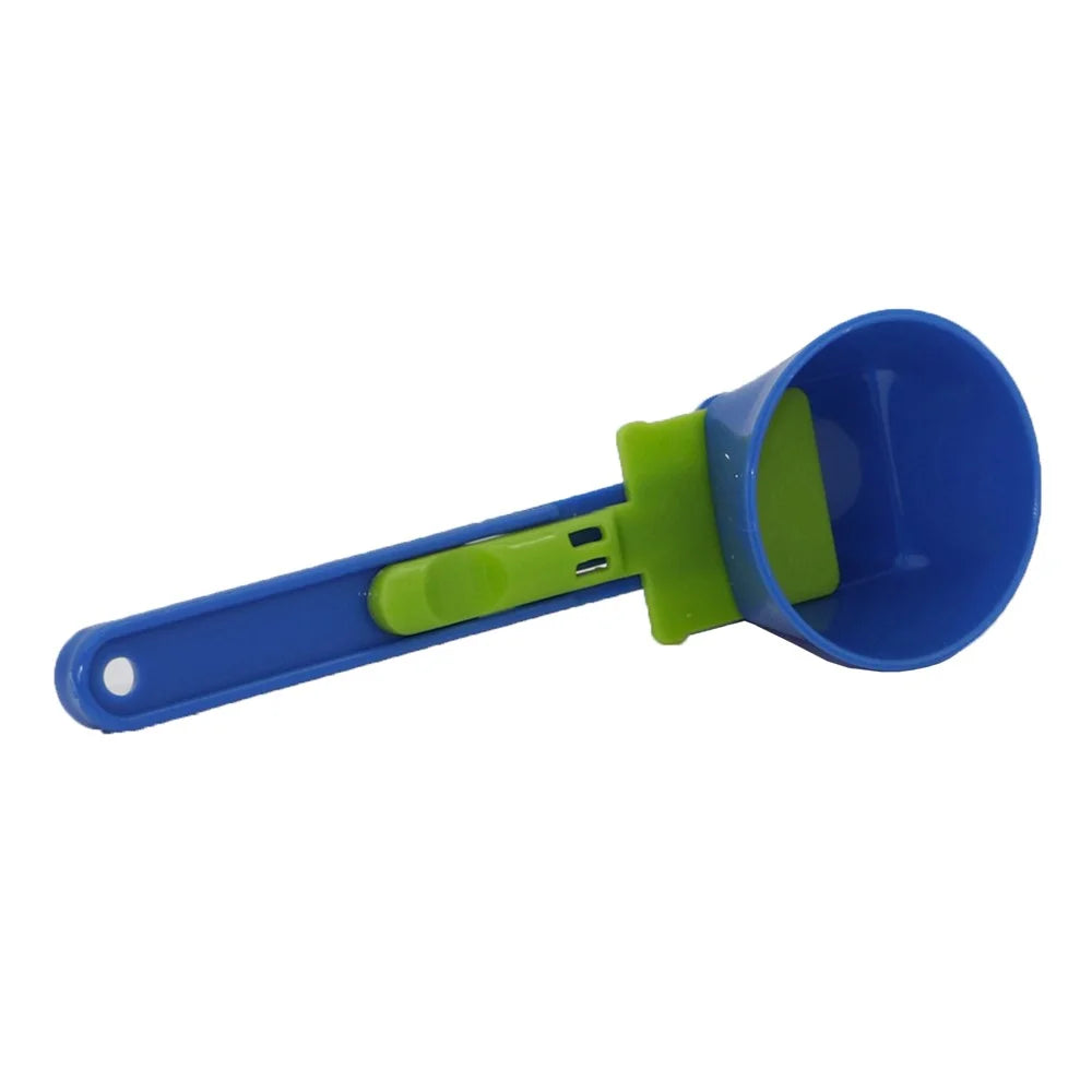 Creative Protein Powder Sliding Scoop Anti Spill Design Coffee Measuring Spoon - Blue - 1