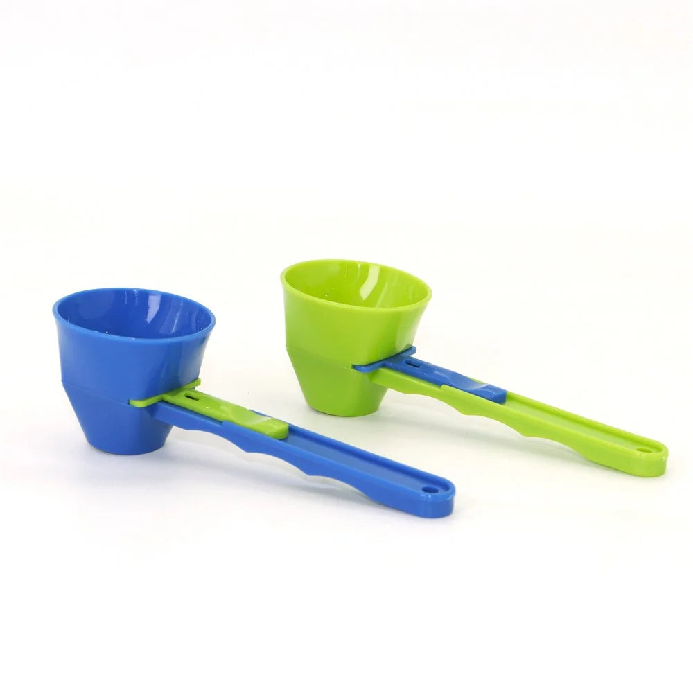 Creative Protein Powder Sliding Scoop Anti Spill Design Coffee Measuring Spoon - Blue - 3