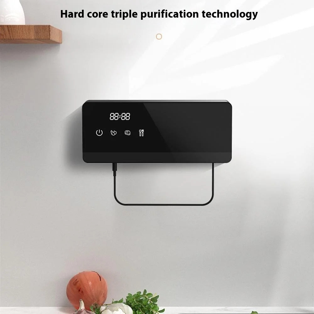 GB8 Wall Mounted Vegetable Washing Machine Titanium Alloy Electrolysis Fruit Cleaner Device (BPA Free, No FDA) - 2
