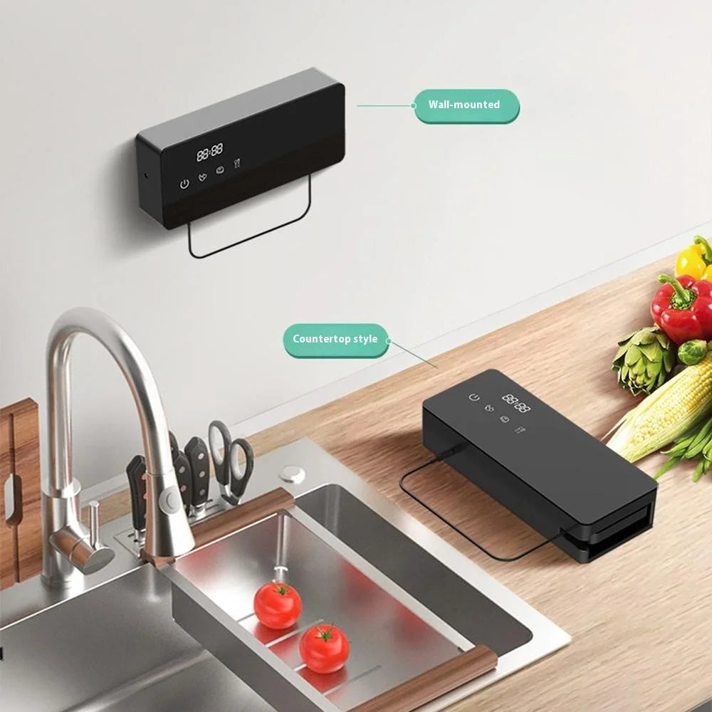 GB8 Wall Mounted Vegetable Washing Machine Titanium Alloy Electrolysis Fruit Cleaner Device (BPA Free, No FDA) - 6