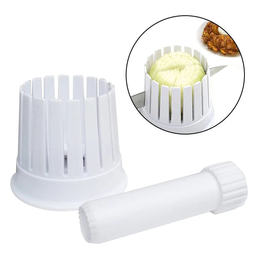 Onion Slicer Cutter Tool Blooming Onion Maker Plastic Vegetable Cutting Gadget Kitchen Accessory for Home Use - 1