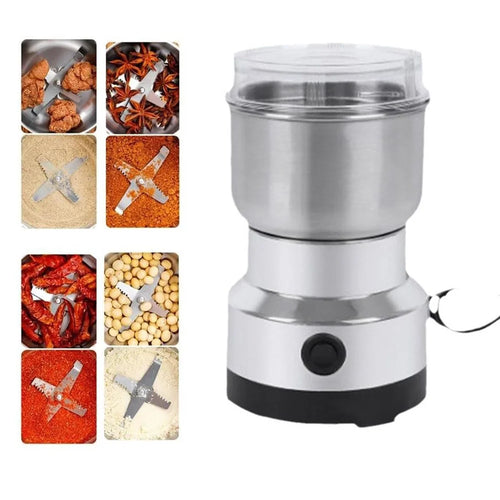 4 Blades 150KW Kitchen Electric Spice Mill 300ml Stainless Steel Coffee Grinder Herb Grinding Machine (FDA  /  LFGB  /  CE Certified) - EU Plug - 1