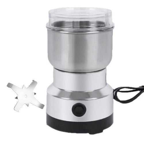 8 Blades 150KW Kitchen Electric Spice Mill 300ml Stainless Steel Coffee Grinder Herb Grinding Machine (FDA  /  LFGB  /  CE Certified) - EU Plug - 1