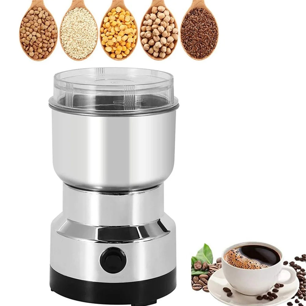 8 Blades 150KW Kitchen Electric Spice Mill 300ml Stainless Steel Coffee Grinder Herb Grinding Machine (FDA  /  LFGB  /  CE Certified) - EU Plug - 3