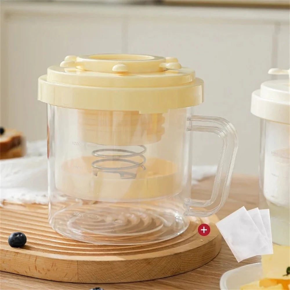 Yogurt Strainer for Homemade Cold Brew Whey Separator Filter Cheesecloth Yogurt Filtering (No FDA, BPA-Free) - Yellow - 1