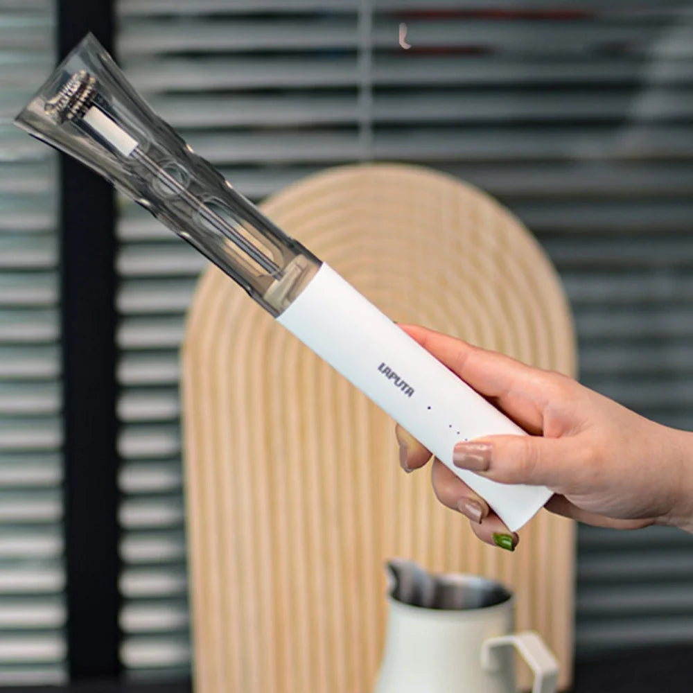 LAPUTA Electric Milk Frother Coffee Latte Art Automatic Whisk Mixer Double-Headed Stirrer for Home / Cafe - 5