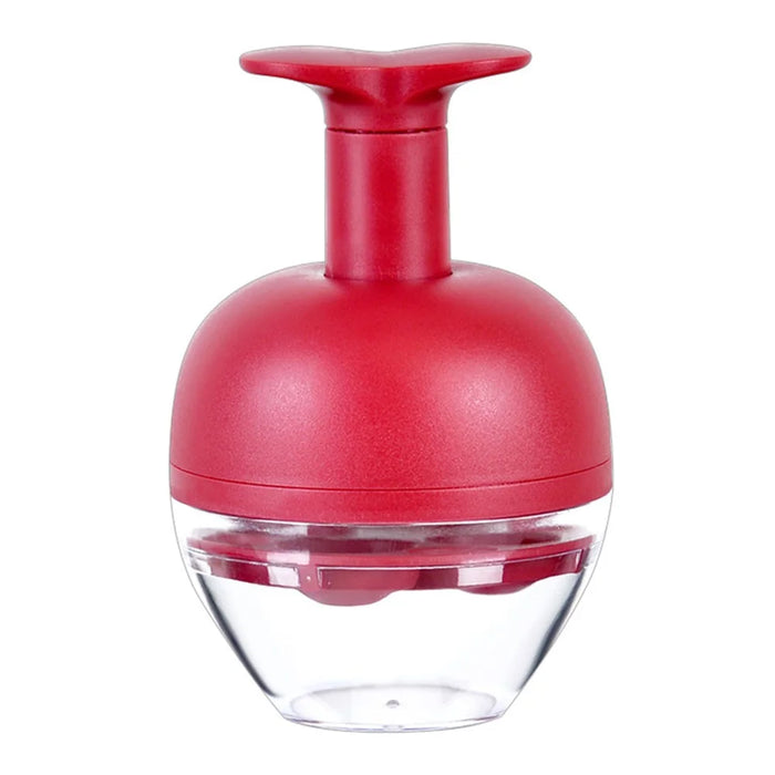 4-Hole Press Cherry Pitter Cross Pitting Column Fruit Stone Remover Strong Spring Auto-Rebound for Home (No FDA) - 1
