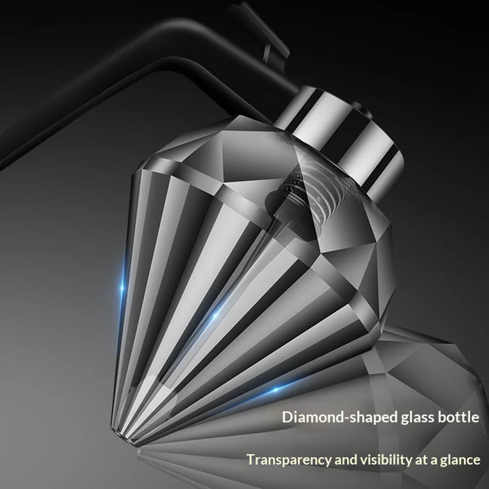 200ml Honey Dispenser Jar Multifunctional Diamond Shaped Glass Oil Dispenser Kitchen Tool (FCM Tested) - 200ml - 2