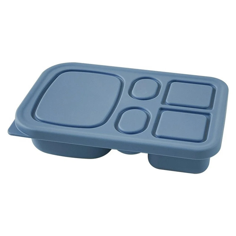 Food Grade Silicone Dipping Sauce Container Microwave Safe Lunch Box for Travel (FDA Certified, BPA-Free) - Blue - 1