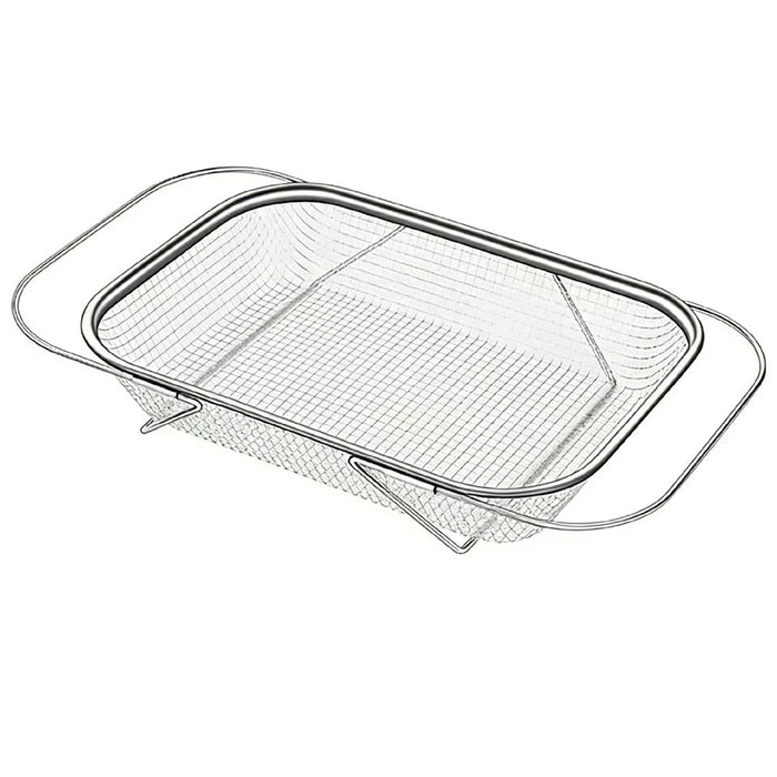 Large Size Kitchen Sink Hanging Drain Basket Stainless Steel Telescopic Washing Strainer for Vegetable Fruit - 1