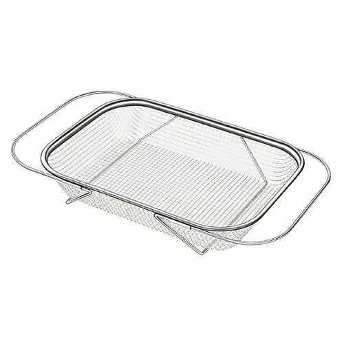 Extra Large Size Kitchen Sink Hanging Drain Basket Stainless Steel Telescopic Washing Strainer for Vegetable Fruit - 1