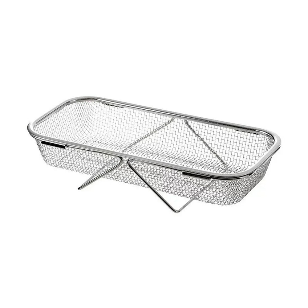 Extra Large Size Kitchen Sink Hanging Drain Basket Stainless Steel Telescopic Washing Strainer for Vegetable Fruit - 2