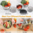 13Pcs Stainless Steel Mixing Bowl Set with Airtight Lids Non-slip Silicone Bottom Salad Bowl Baking Kitchen Tools - Khaki - 3