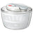 Manual Press Vegetable Spinner Salad Dryer Food Grade PP Drain Basket Dehydrator for Kitchen Washing (BPA-Free, No FDA) - White - 1