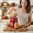 NOSTALGIA ELECTRICS Electric Peanut Butter Maker 120W Automatic Nut Grinder Machine for Almonds Cashew Hazelnut - EU Plug - 6