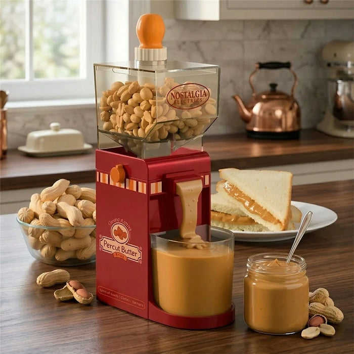 NOSTALGIA ELECTRICS Electric Peanut Butter Maker 120W Automatic Nut Grinder Machine for Almonds Cashew Hazelnut - EU Plug - 7