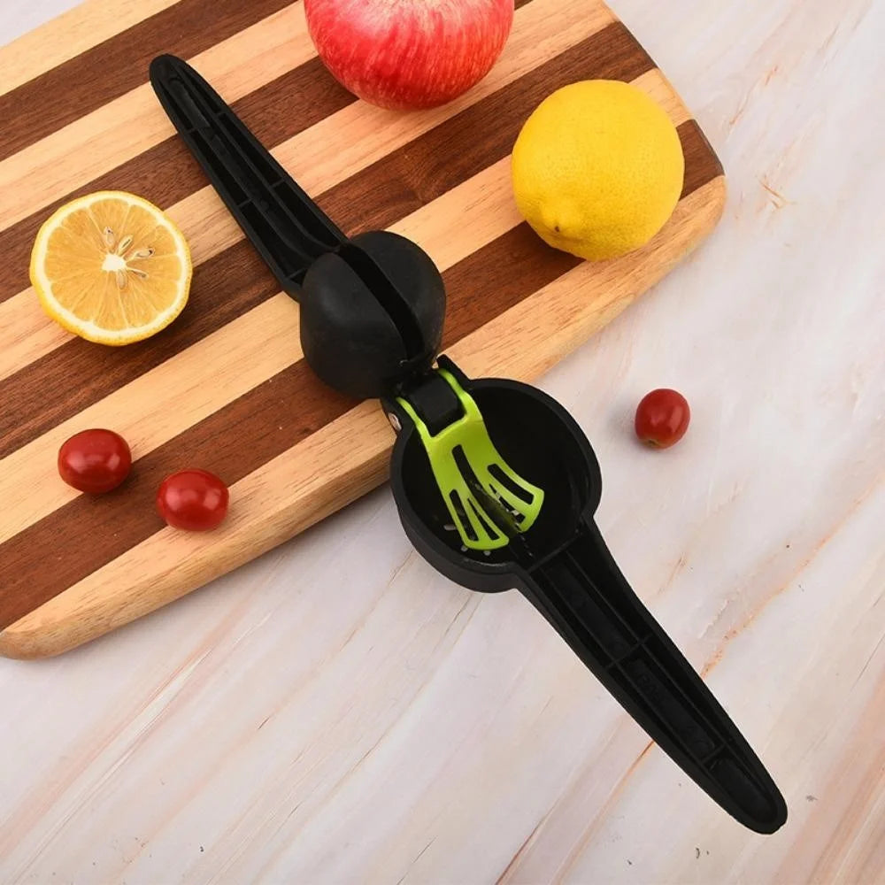 Manual Lemon Juicer Press Kitchen Citrus Squeezer Fruit Juice Extractor for Lemon Lime Orange - Black - 2