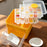 50-Grid Double Layer Ice Cube Tray Food Grade Press Type Ice Maker Large Capacity Freezer Storage (BPA Free, No FDA) - Green & White - 7