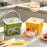 25-Grid Single Layer Ice Cube Tray Food Grade Press Type Ice Maker Large Capacity Freezer Storage (BPA Free, No FDA) - Green & White - 2