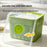 25-Grid Single Layer Ice Cube Tray Food Grade Press Type Ice Maker Large Capacity Freezer Storage (BPA Free, No FDA) - Green & White - 3