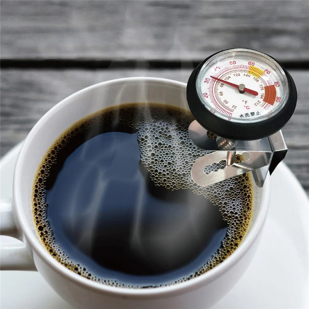 B-3 Stainless Steel Probe Thermometer Celsius and Fahrenheit Scale Thermometer with Clip for Coffee, Milk, Jam (No FDA Certificate) - 3