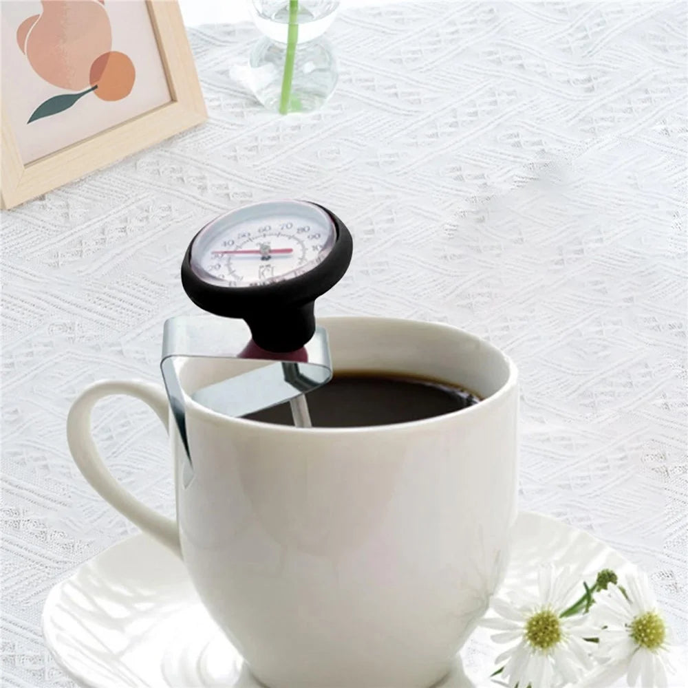 B-3 Stainless Steel Probe Thermometer Celsius and Fahrenheit Scale Thermometer with Clip for Coffee, Milk, Jam (No FDA Certificate) - 5