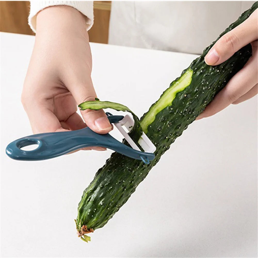 12-in-1 Multifunctional Vegetable Cutter Set Home Kitchen Julienne Shredder Potato Slicer (with FDA, BPA-Free) - Blue - 5